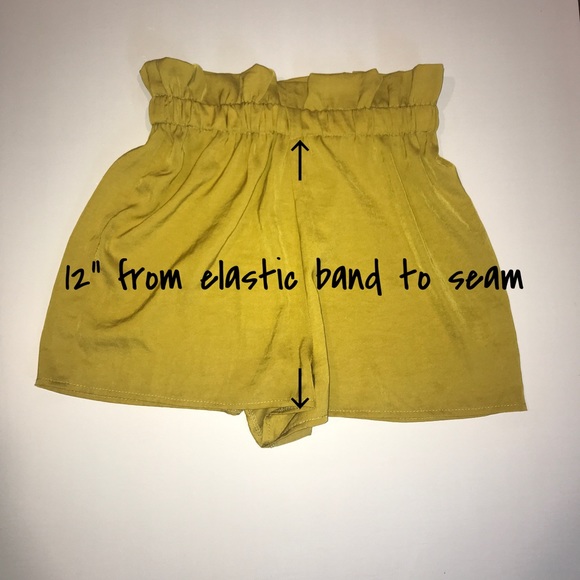 NWT MISSGUIDED floaty chartreuse shorts ▪️sz 2 - Picture 2 of 8